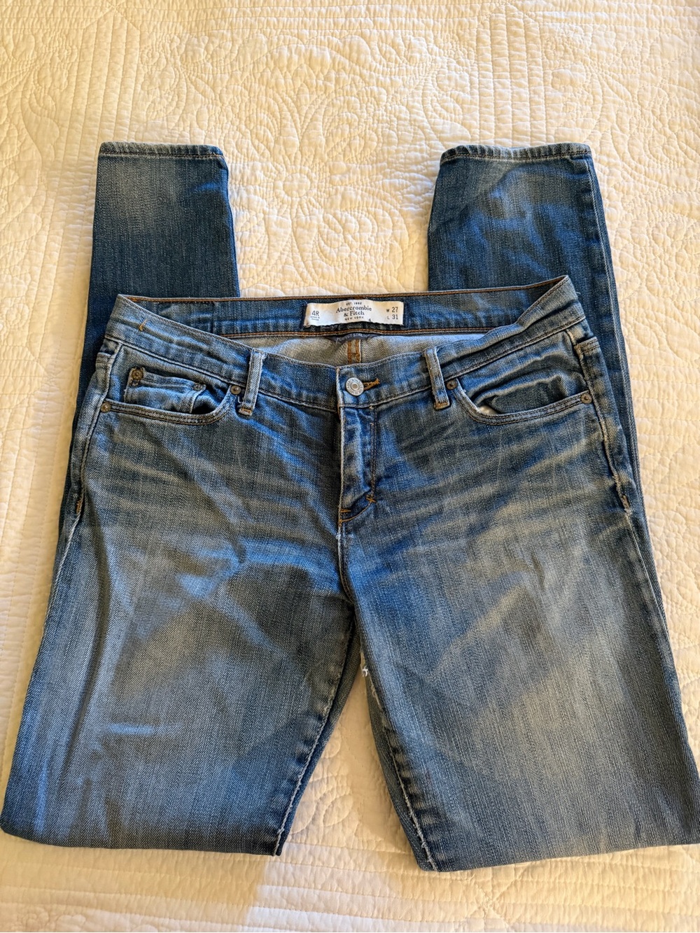 Abercrombie & Fitch Light Blue Skinny Jeans